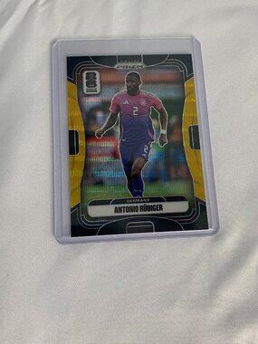 2026 Panini Prizm FIFA Antonio Rüdiger Black Gold Wave /8 Germany #61